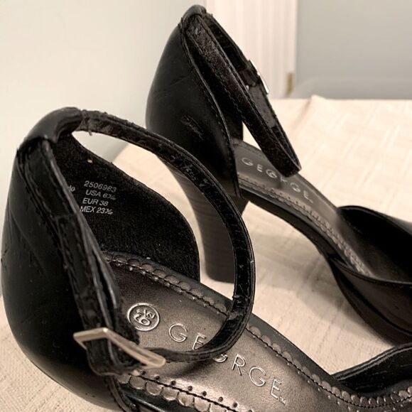 George Black Leather Heels  - Picture 5 of 9